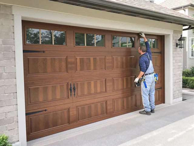 Custom garage door showcase by Delray Beach Garage Door Repair in Delray Beach