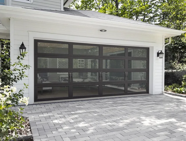 Delray Beach Garage Door Repair design specialist presenting custom garage door options to Delray Beach homeowner