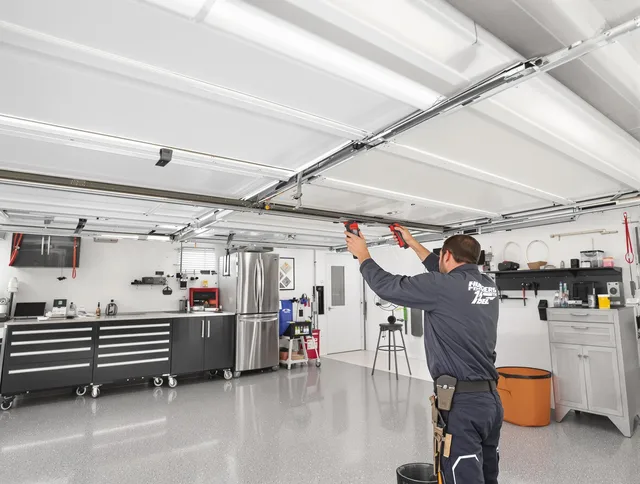 Overhead garage door repair service by Delray Beach Garage Door Repair in Delray Beach