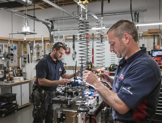Garage door spring repair service by Delray Beach Garage Door Repair in Delray Beach